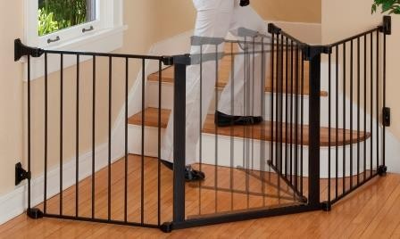 PUERTA SEGURIDAD KIDCO NEGRO AUTOCONFIGURABLE CON CIERRE AUTOMÁTICO (210 CM) - 2