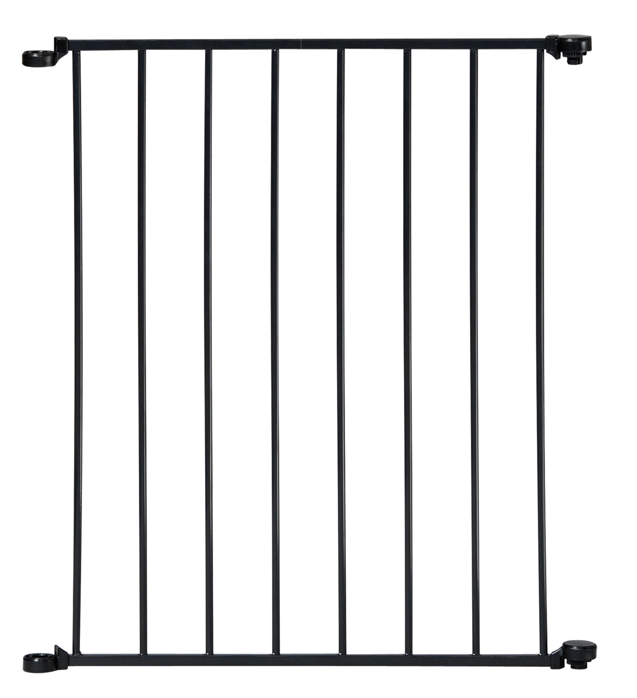 EXTENSION 60CM PUERTA DE SEGURIDAD AUTOCONFIGURABLE - KIDCO - NEGRO - 1