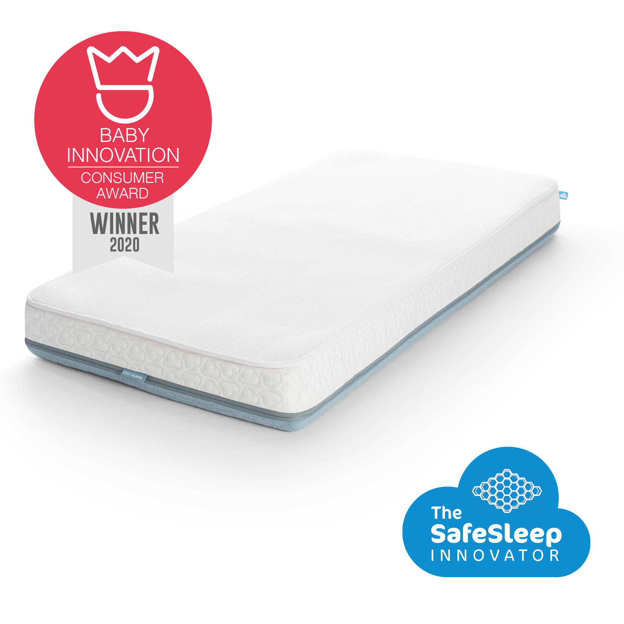 PACK DORMIR SEGURO EVOLUTION PREMIUM ANTIREFLUJO 140 X 70: COLCHÓN (D.35) + PROTECTOR DE COLCHON AEROSLEEP - 2