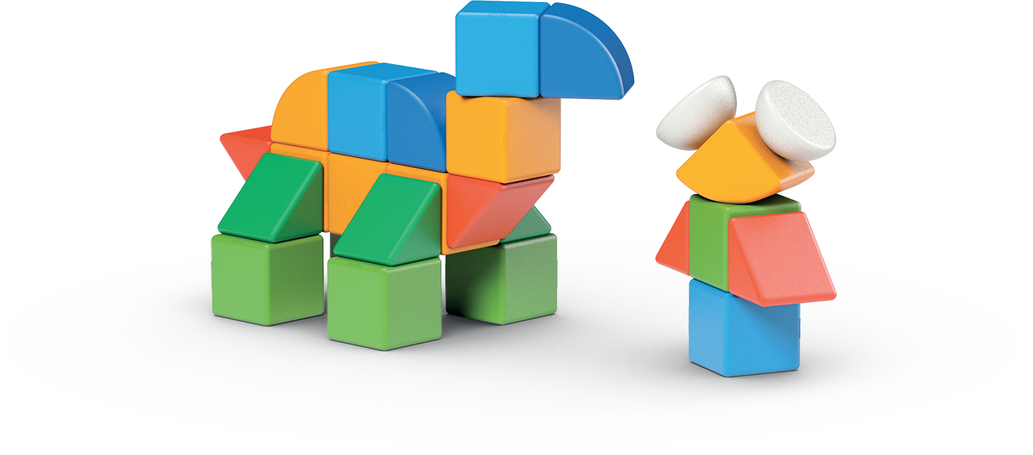 BLOQUES GEOMAG GEO-203 MULTICOLOR FIGURAS MAGNÉTICAS MAGICUBE MUNDO (32 PIEZAS) - LÍNEA ECOLÓGICA - 4