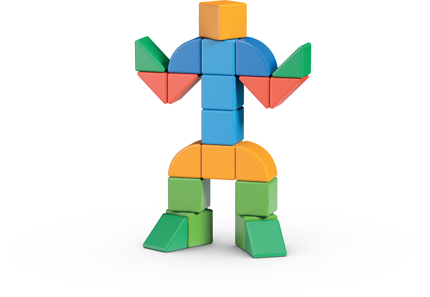 BLOQUES GEOMAG GEO-203 MULTICOLOR FIGURAS MAGNÉTICAS MAGICUBE MUNDO (32 PIEZAS) - LÍNEA ECOLÓGICA - 6