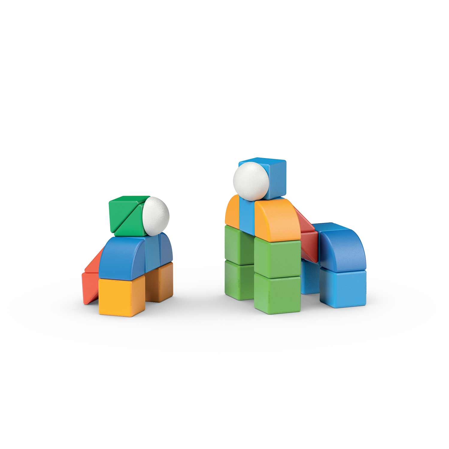 BLOQUES GEOMAG GEO-203 MULTICOLOR FIGURAS MAGNÉTICAS MAGICUBE MUNDO (32 PIEZAS) - LÍNEA ECOLÓGICA - 7