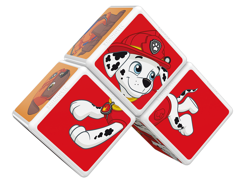 CUBOS MAGNÉTICOS GEOMAG GEO-078 MULTICOLOR MAGICUBE PAW PATROL - MARSHALL RUBBLE Y ZUMA (3 PIEZAS) - 2