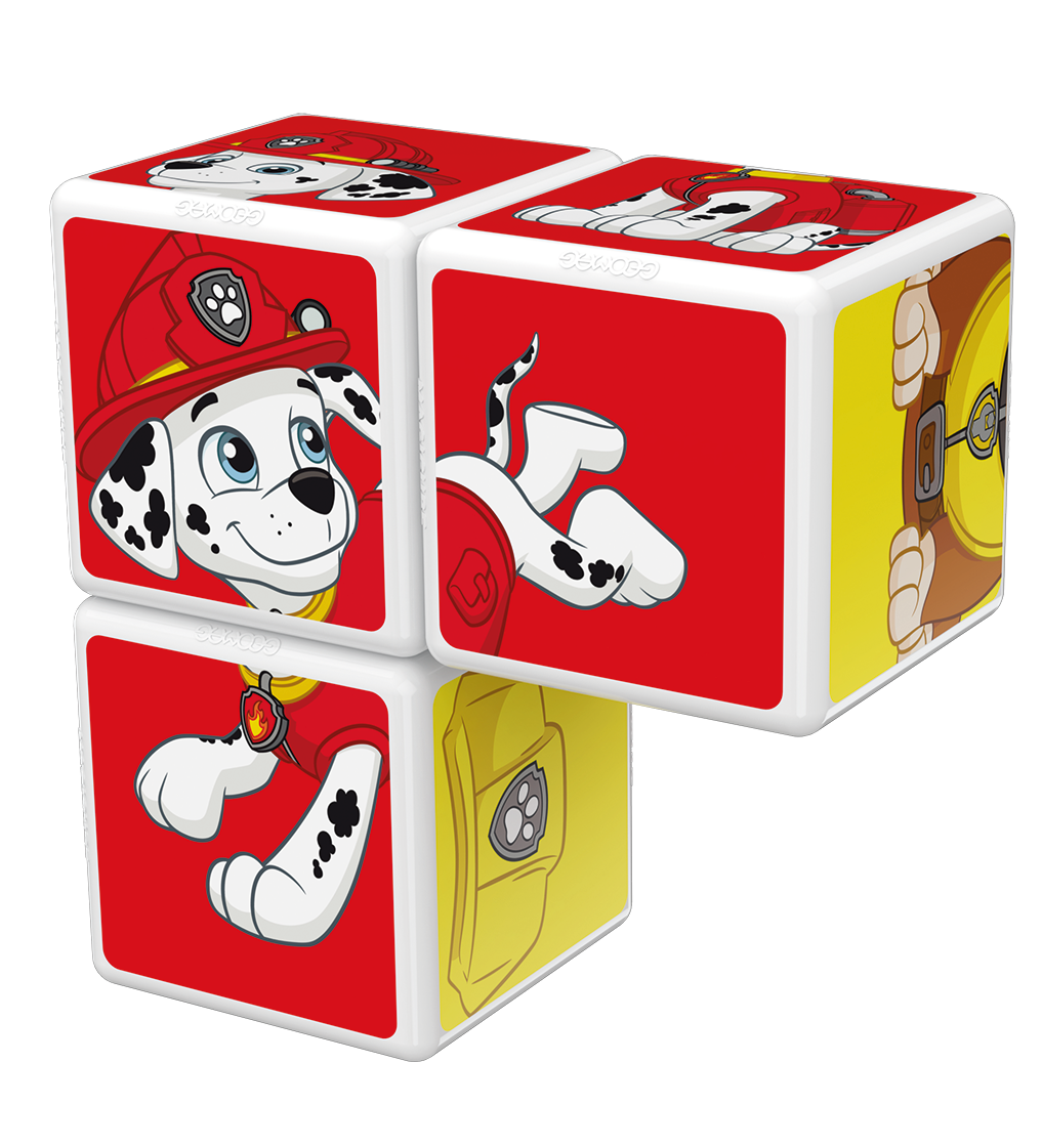 CUBOS MAGNÉTICOS GEOMAG GEO-078 MULTICOLOR MAGICUBE PAW PATROL - MARSHALL RUBBLE Y ZUMA (3 PIEZAS) - 3