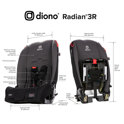SILLA CONVERTIBLE DIONO RADIAN® 3R - GRIS - 8