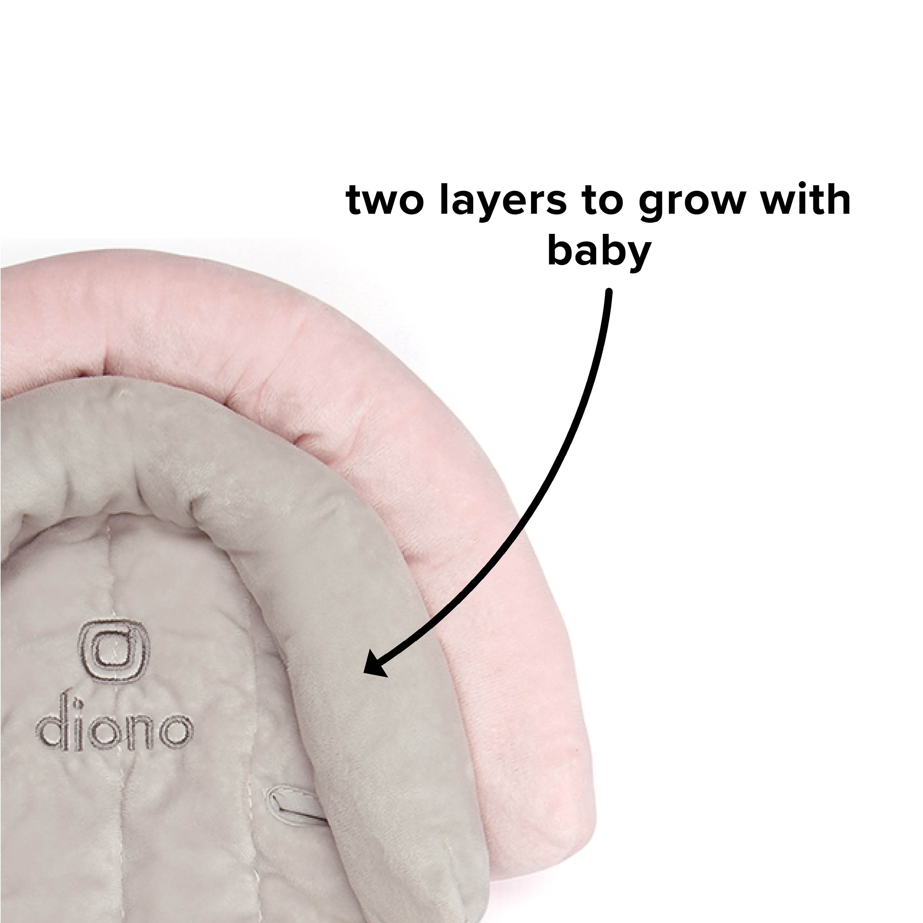 ALMOHADA DIONO APOYA CABEZA BEBÉ ROSADO 39 CM MULTICOLOR - 7