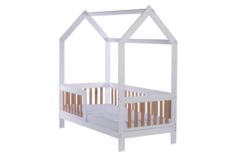CAMA DREWEX BAMBINI MADERA BLANCO PARA NIÑOS CASA (160 X 80) + COLCHÓN - 1