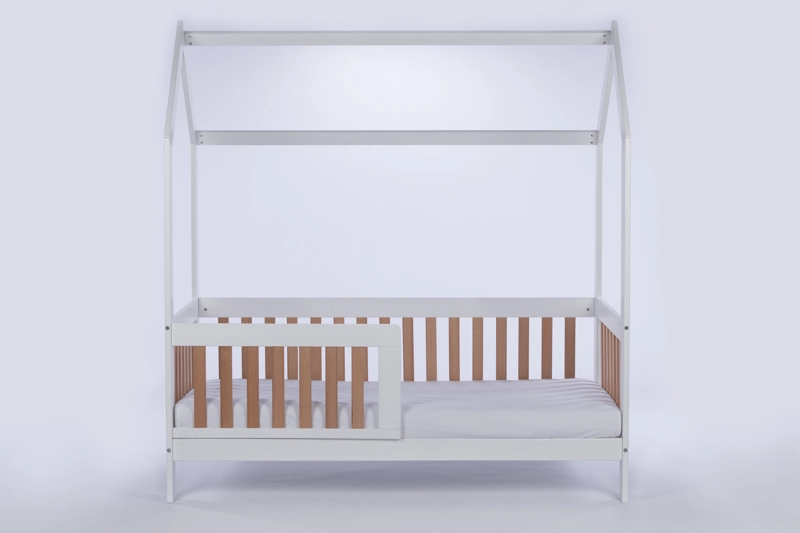 CAMA DREWEX BAMBINI MADERA BLANCO PARA NIÑOS CASA (160 X 80) + COLCHÓN - 3