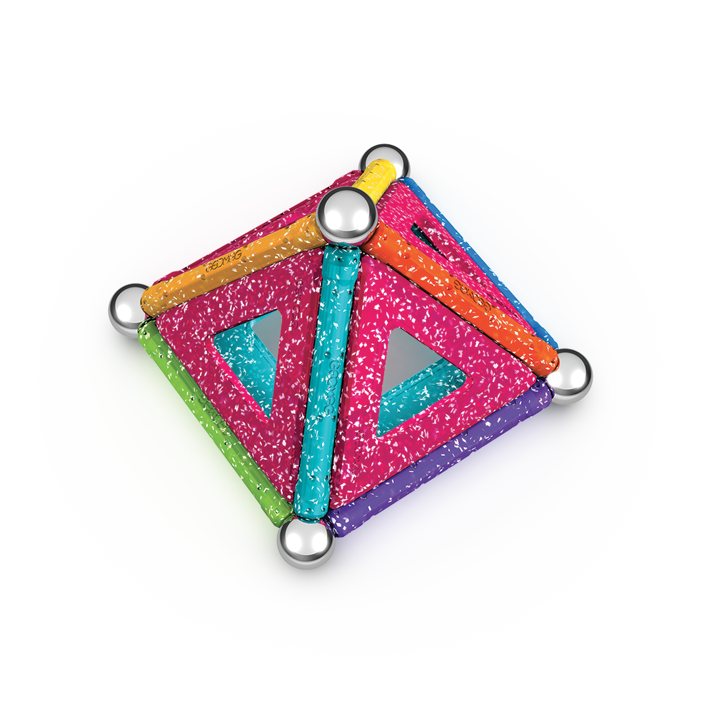 JUEGO DE CREACION MAGNÉTICO GEOMAG GLITTER (22 PIEZAS) - 2