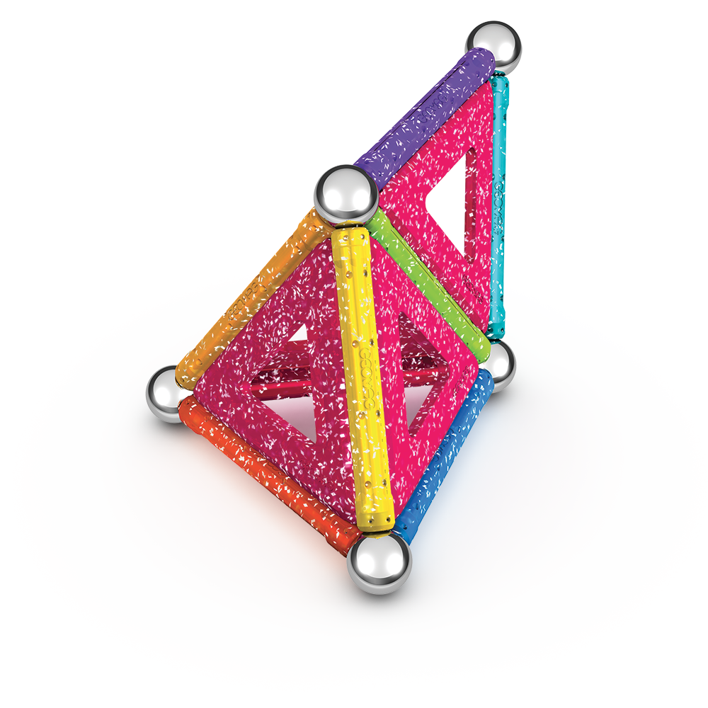 JUEGO DE CREACION MAGNÉTICO GEOMAG GLITTER (22 PIEZAS) - 7