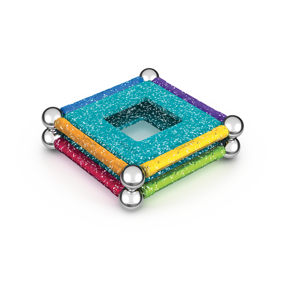 JUEGO DE CREACION MAGNÉTICO GEOMAG GLITTER (22 PIEZAS) - 8
