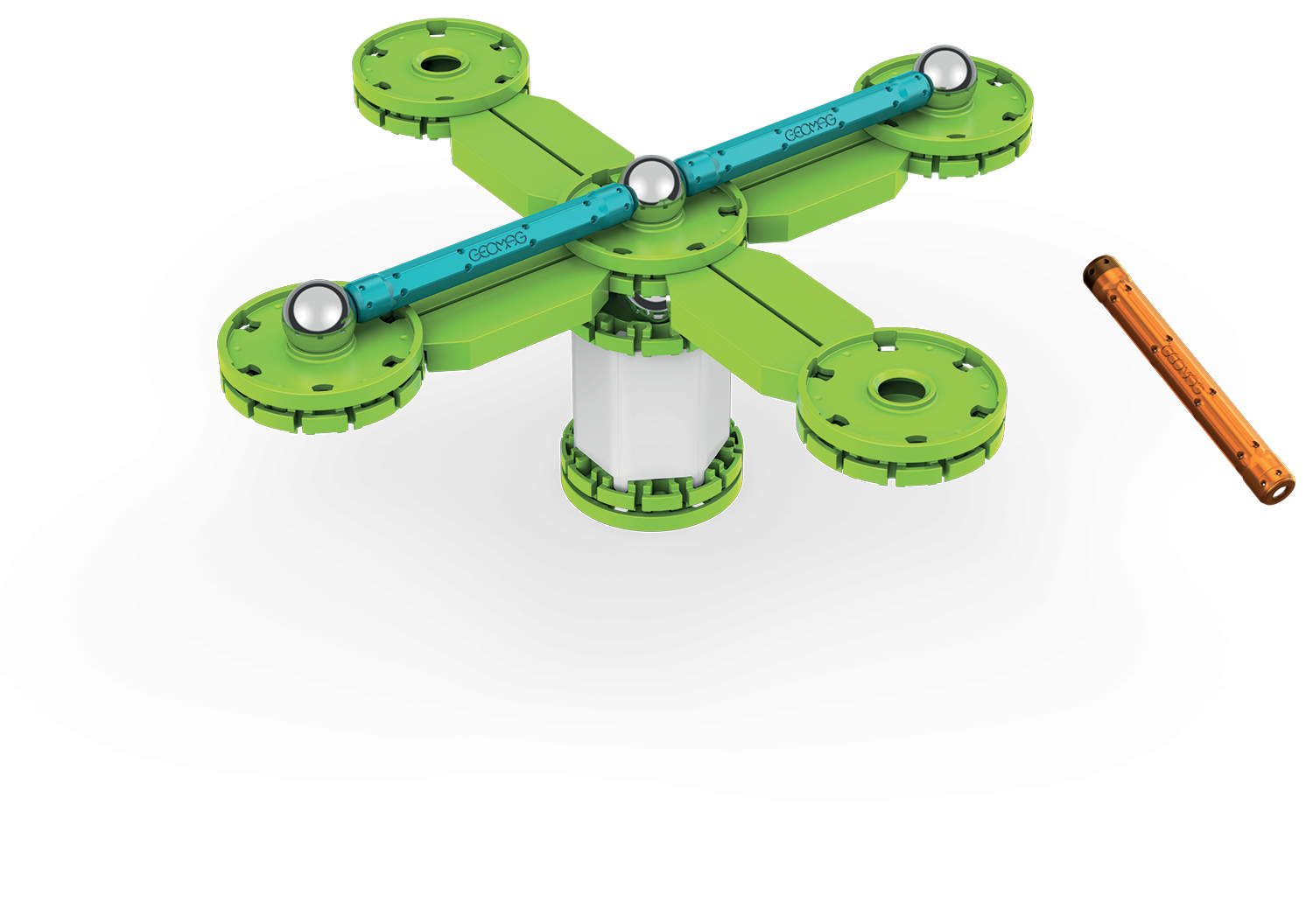 JUEGO DE CREACION MAGNÉTICO GEOMAG MECHANICS MOTION COMPAS (35 PIEZAS) - 4