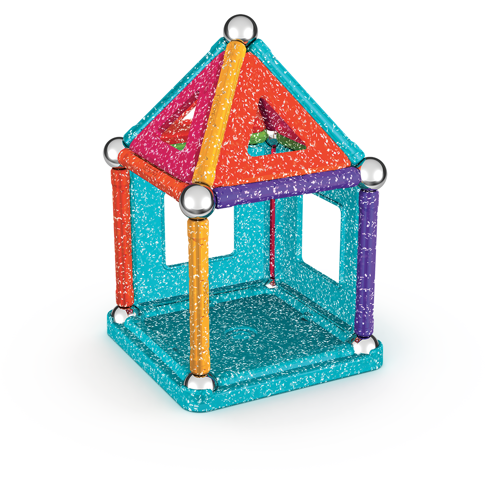 JUEGO DE CREACION MAGNÉTICO GEOMAG GLITTER (35 PIEZAS) - 2