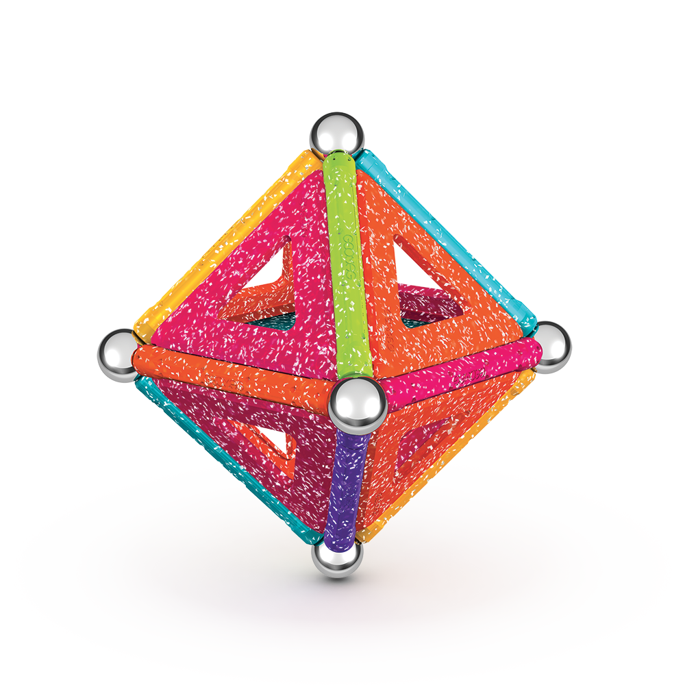 JUEGO DE CREACION MAGNÉTICO GEOMAG GLITTER (35 PIEZAS) - 5
