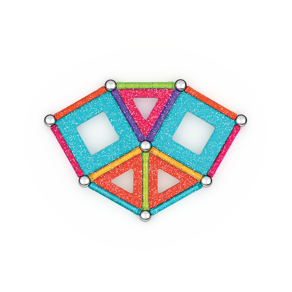 JUEGO DE CREACION MAGNÉTICO GEOMAG GLITTER (35 PIEZAS) - 7