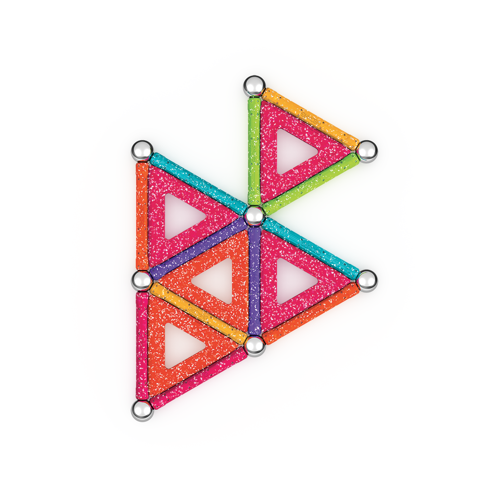 JUEGO DE CREACION MAGNÉTICO GEOMAG GLITTER (35 PIEZAS) - 8