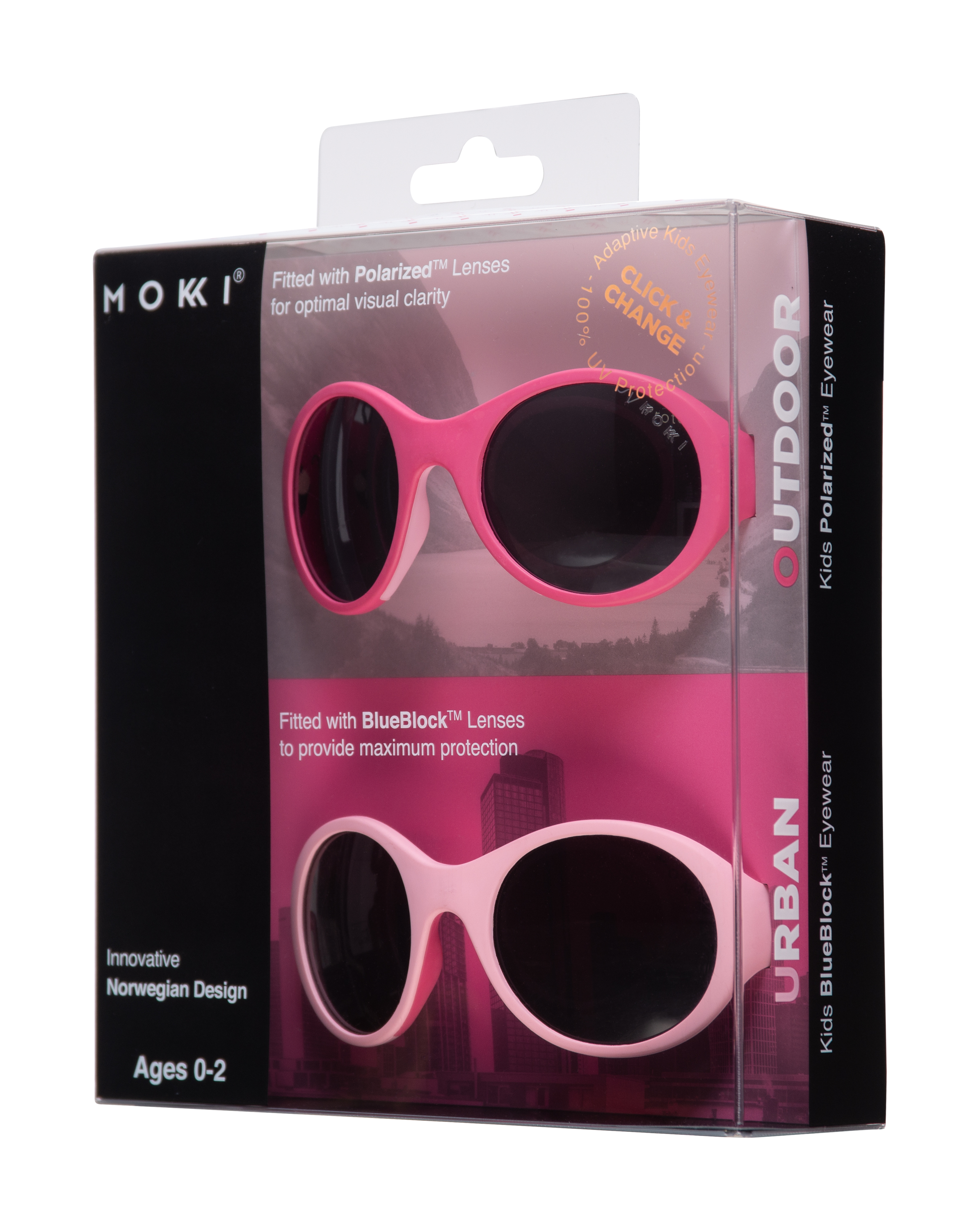 LENTES DE SOL PARA BEBÉS - CLICK & CHANGE - (0-2 AÑOS) | ROSADO - 5