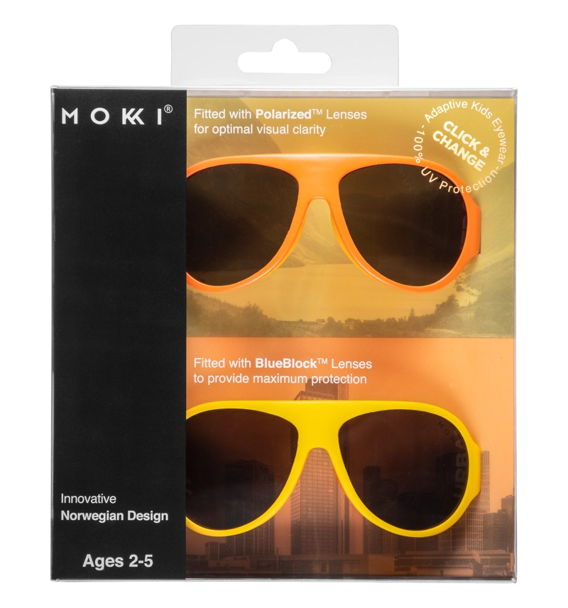 LENTES DE SOL PARA NIÑOS MOKKI AMARILLO - CLICK & CHANGE - (2-5 AÑOS) - 8
