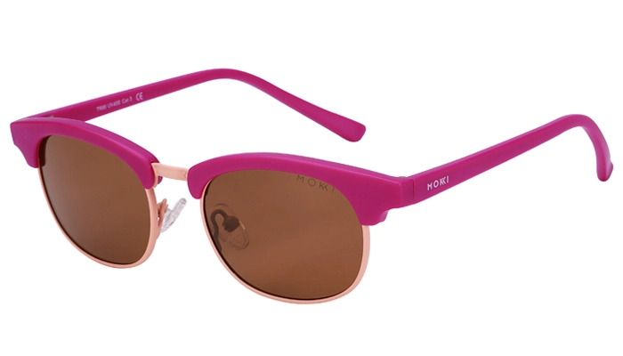 LENTES DE SOL MOKKI ROSADO POLARIZADOS PARA NIÑOS - SMALL CLUBBER - (4-8 AÑOS) - 2