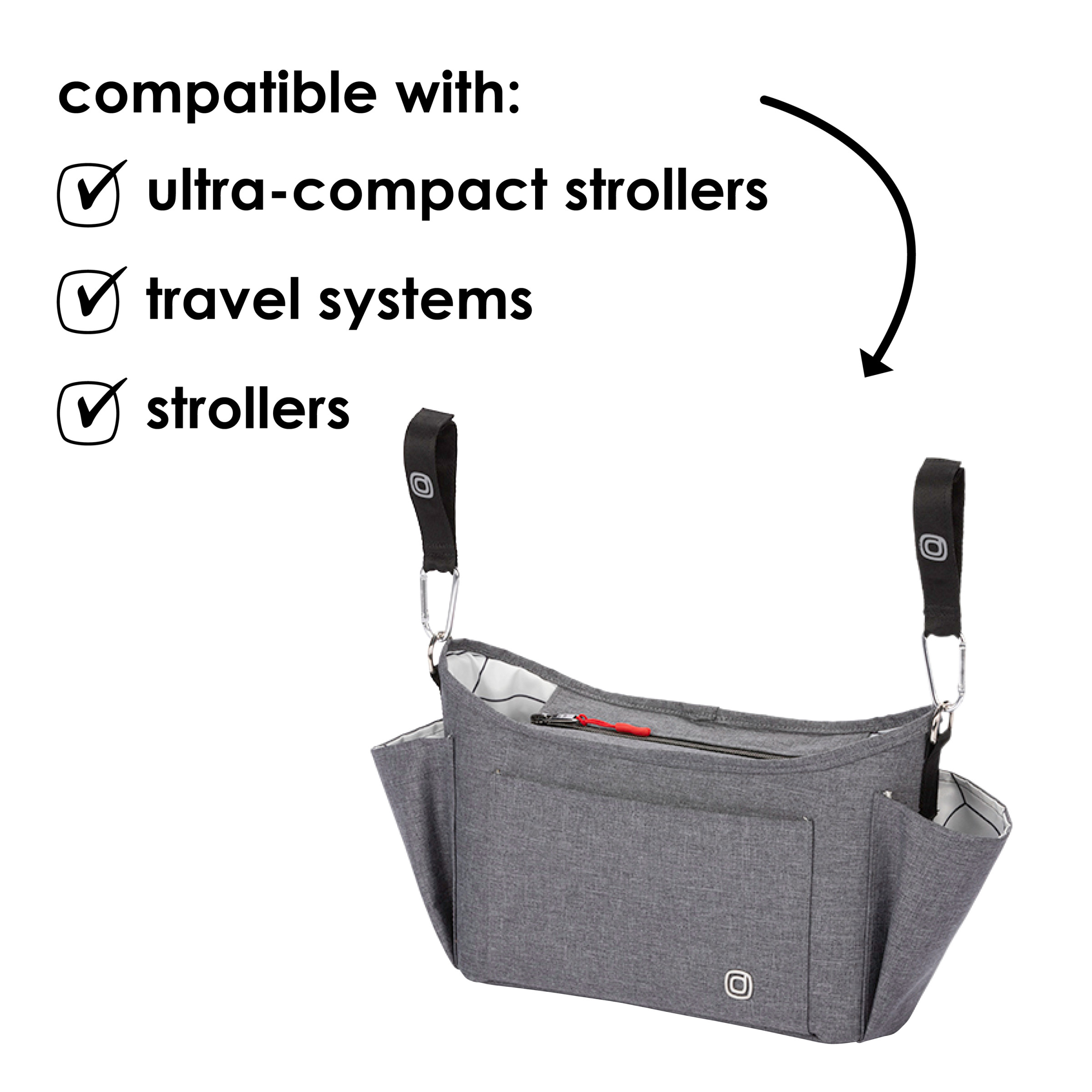 BOLSO DIONO 40395 ORGANIZADOR XL COCHE GRIS CLARO - 3
