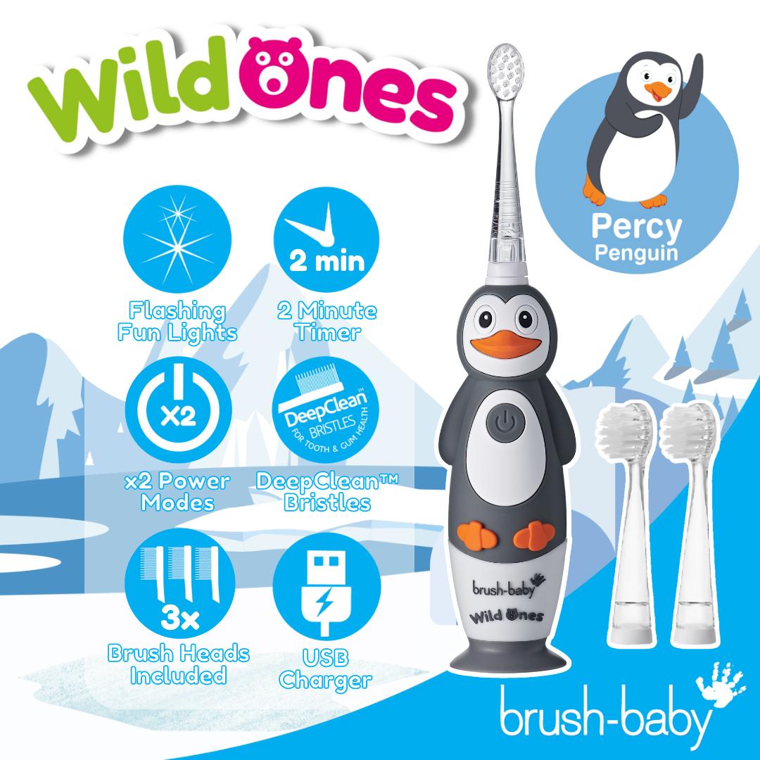 CEPILLO DIENTES BRUSH-BABY ELÉCTRICO RECARGABLE PARA NIÑOS WILDONES - 2
