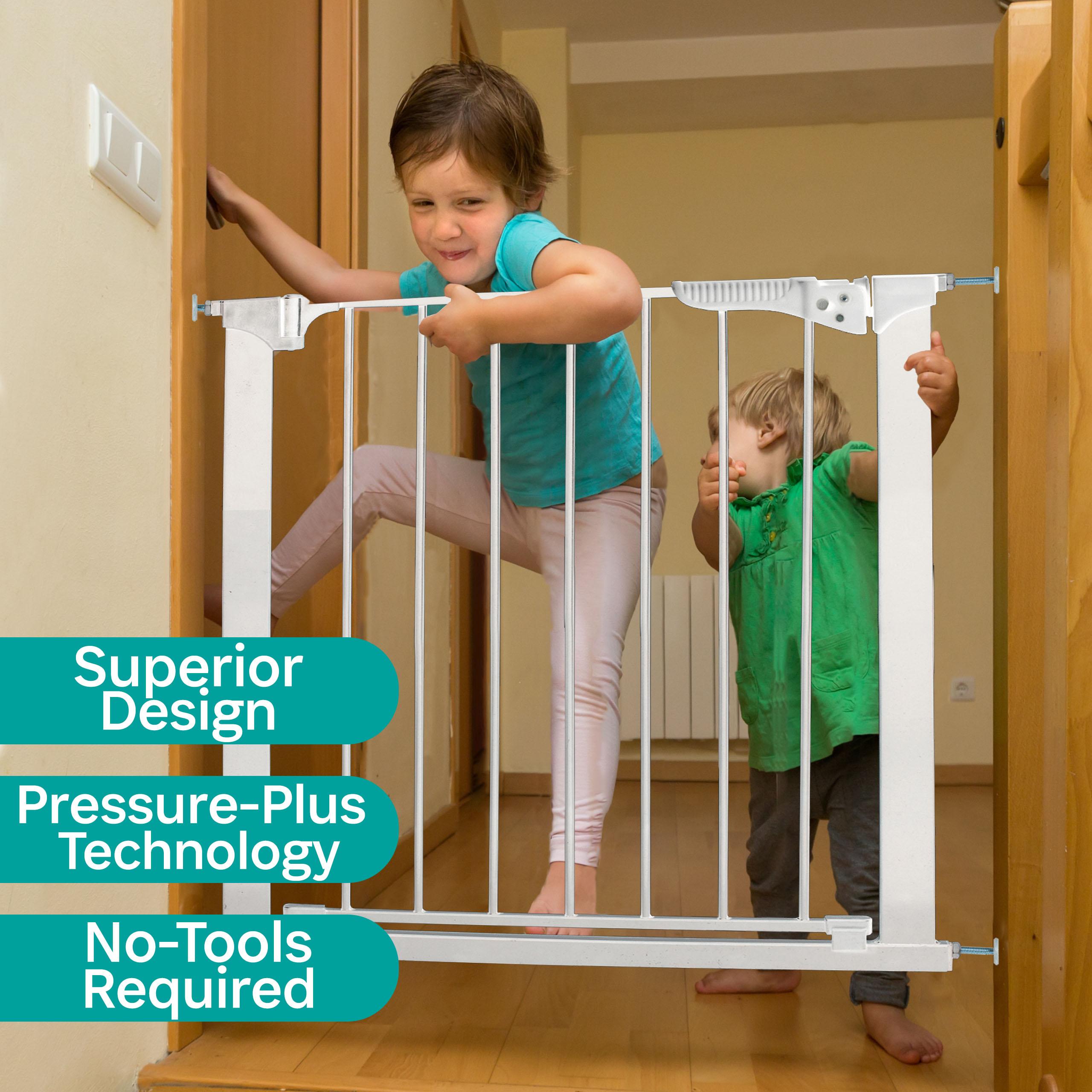 PUERTA SEGURIDAD KIDCO BLANCO A PRESION GATEWAY® PRESSURE PLUS (ANCHO 73.6CM - 93.9CM) - 4
