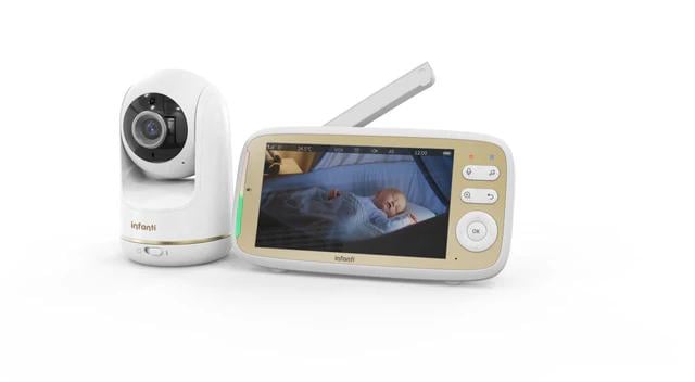 VIDEO INFANTI MONITOR DIGITAL EASY CONTACT 803 CON ZOOM Y CÁMARA GIRATORIA GRIS - 1