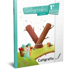 CALIGRAFIX CUADERNO DE CALIGRAFIA VERTICAL 1° BASICO 2 SEMESTRE - 1