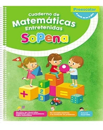 MATEMATICAS ENTRETENIDAS PREKINDER DESDE 4 AÑOS / SOPENA - 1