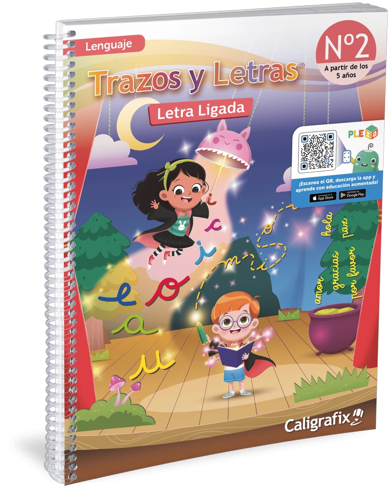 TRAZOS Y LETRAS N°2 PREESCOLAR LENGUAJE INFANTIL 5 AÑOS EDITORIAL CALIGRAFIX - 1