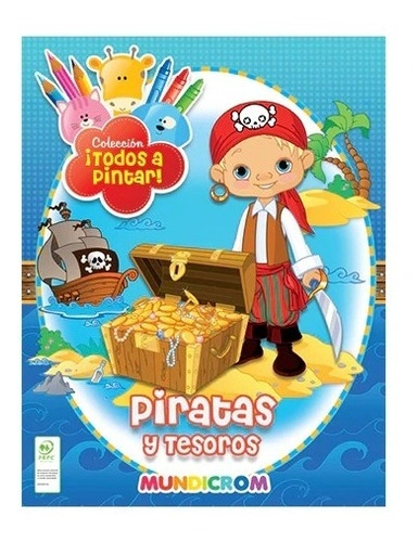 COLECCION TODOS A PINTAR 4 LIBROS, PIRATAS-DINOSAURIOS-CIRCO - 1