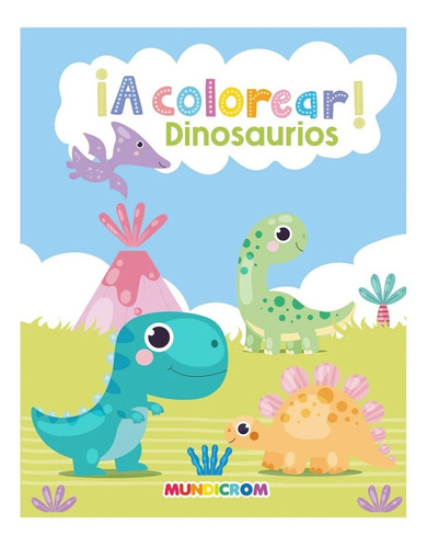 COLECCION ¡A COLOREAR! 3 LIBROS, DINOSAURIO-TRANSPORTE-ANIMA - 1