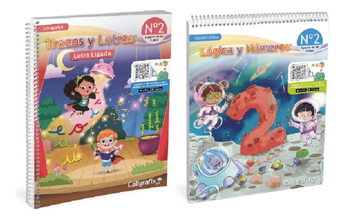 PACK TRAZOS Y LETRAS 2 - LOGICA Y NUMEROS 2 CALIGRAFIX - 1