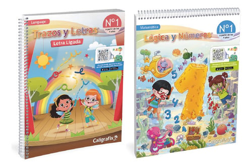PACK TRAZOS Y LETRAS 1 - LOGICA Y NUMEROS 1 CALIGRAFIX - 1