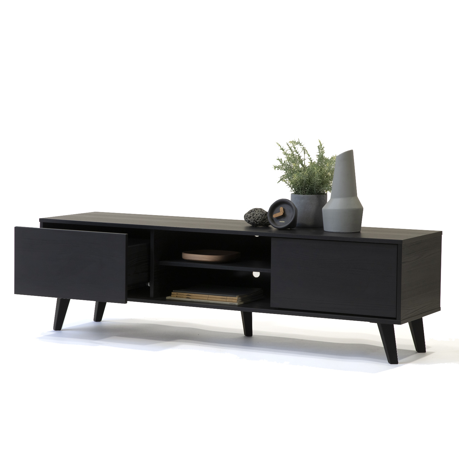 RACK TV ATACAMA 65 PULGADAS BAJO BLACK - 2