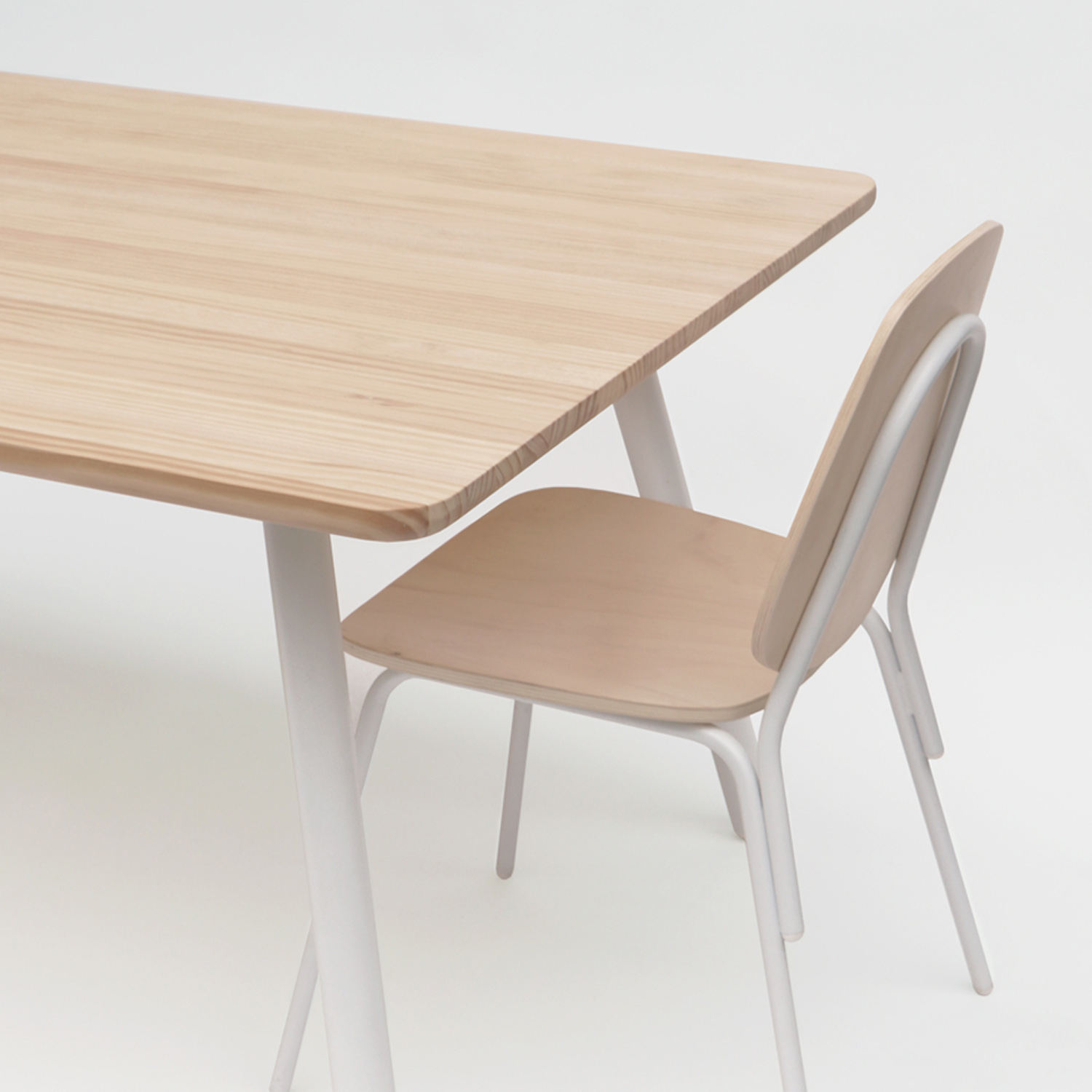 MESA DE COMEDOR AULA 6P NATURAL MEDULAR - 2
