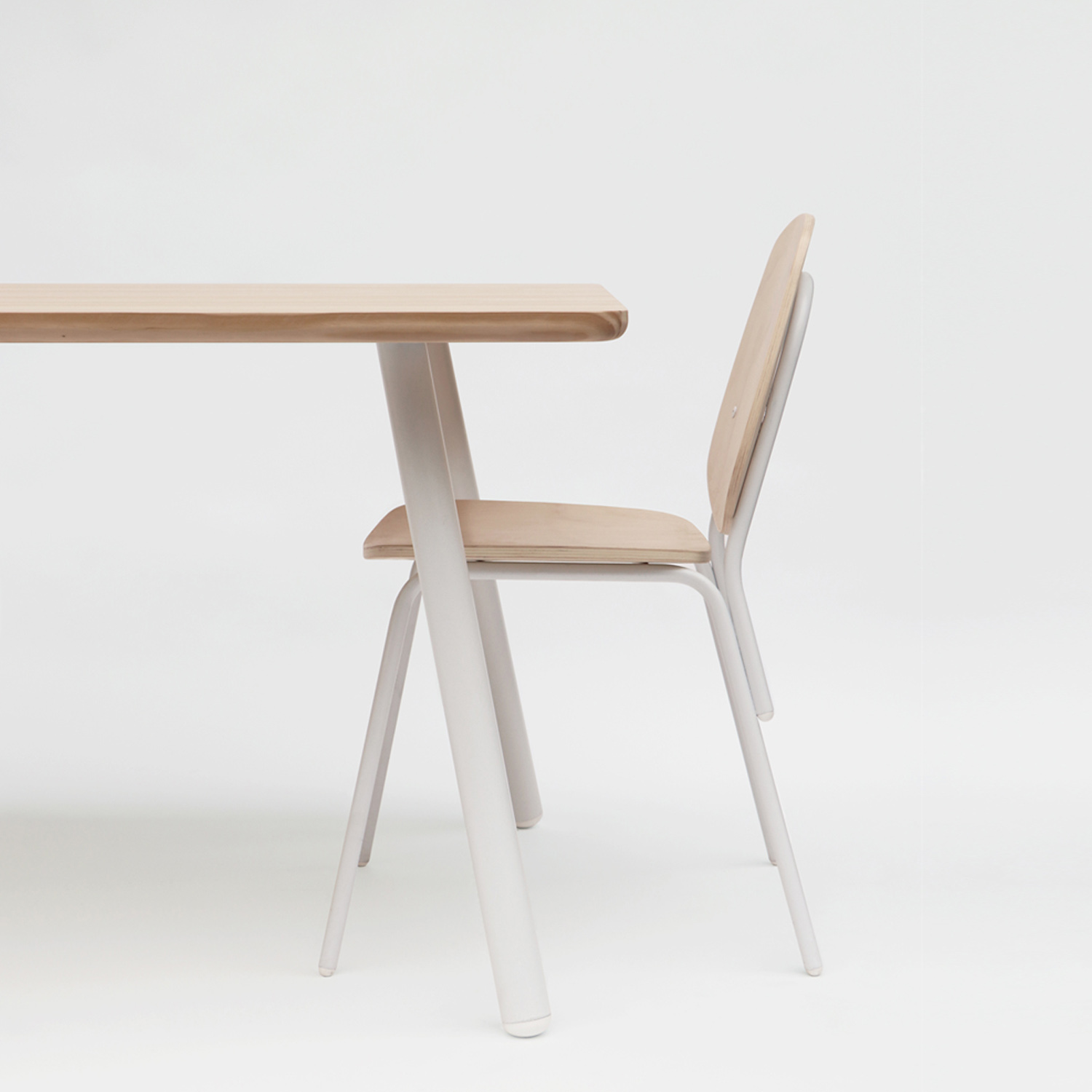 MESA DE COMEDOR AULA 6P NATURAL MEDULAR - 3