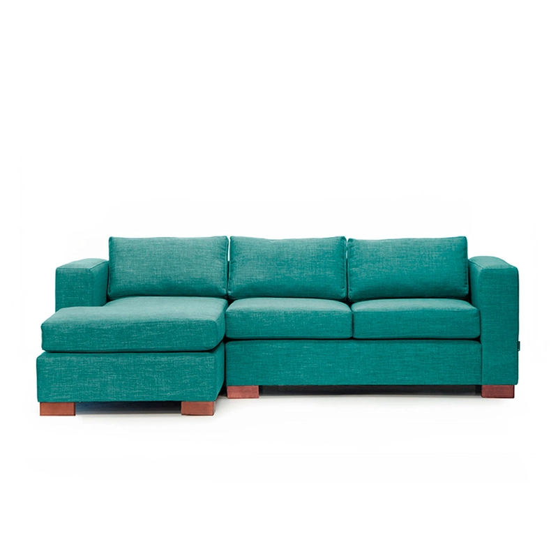 SOFA SECCIONAL MEDULAR TRAYKEN IZQUIERDO 3 CUERPOS TURQUESA TUQUESA - 1