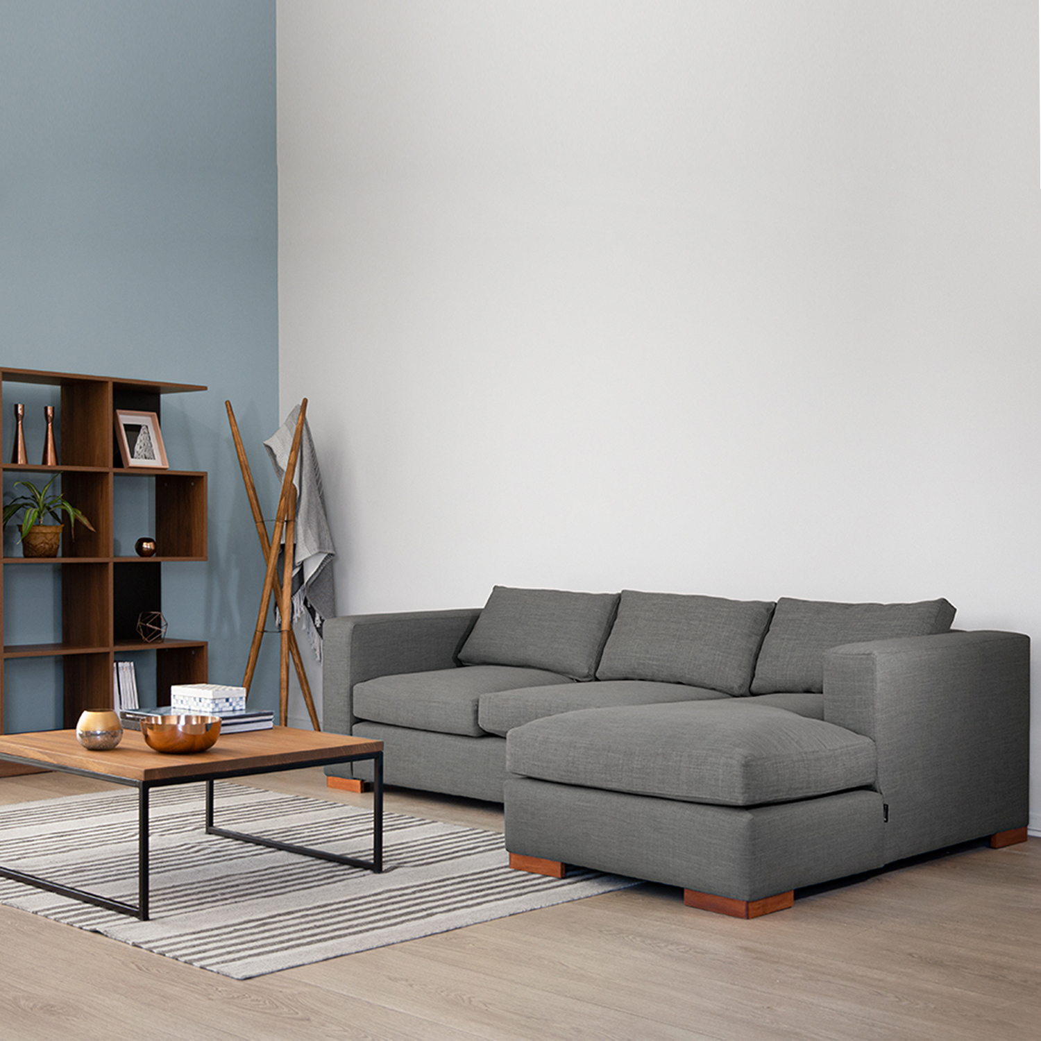 SOFA SECCIONAL DER TRAYKEN GRIS - 2