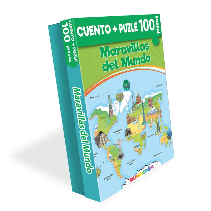 LIBRO MARAVILLAS DEL MUNDO 100 PZAS - 1