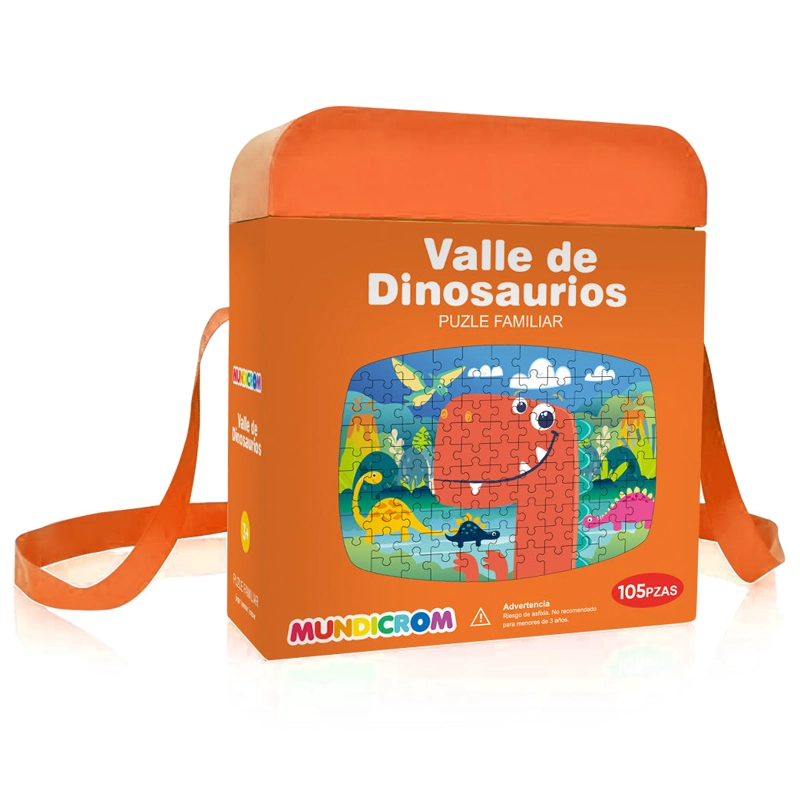 ROMPECABEZAS MUNDICROM MULTICOLOR VALLE DE DINOSAURIOS (105 PIEZAS) - 1