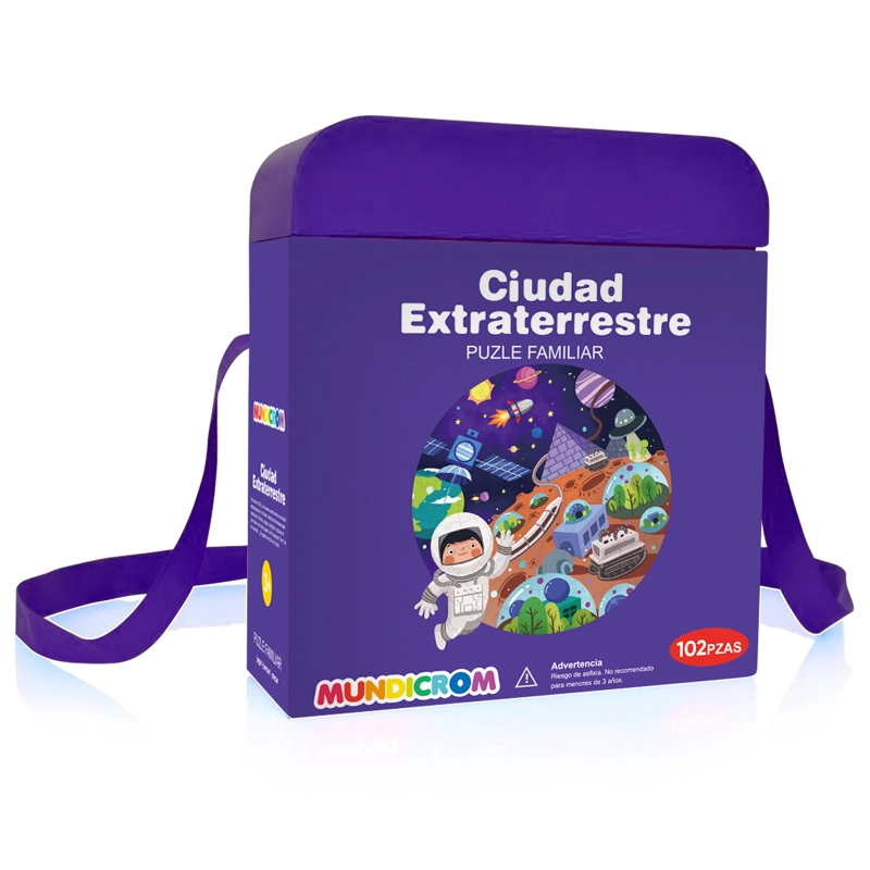 ROMPECABEZAS MUNDICROM MULTICOLOR CIUDAD EXTRATERRESTRE (102 PIEZAS) - 1