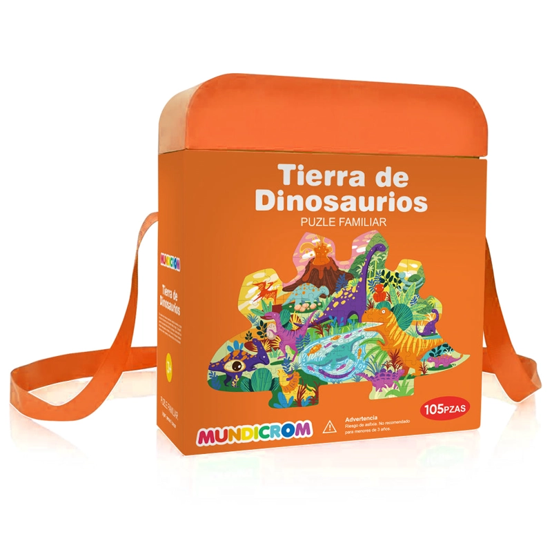 ROMPECABEZAS MUNDICROM MULTICOLOR TIERRA DE DINOSAURIOS (105 PIEZAS) - 1