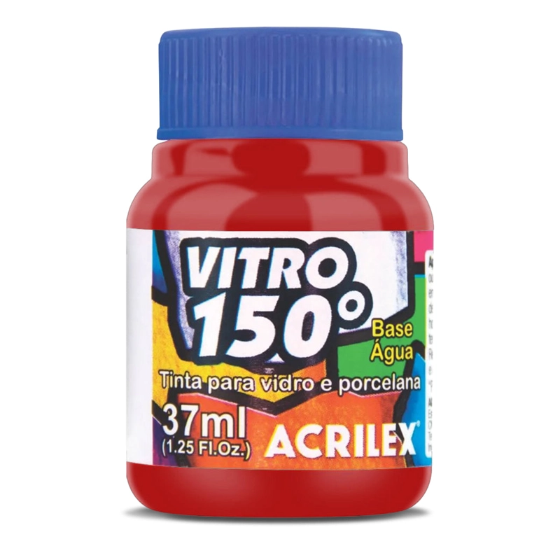 PINTURA ACRILEX VITRO 150° 37 ML - 1