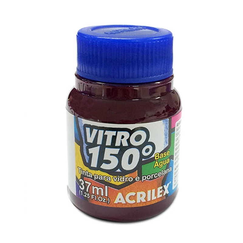 PINTURA ACRILEX VITRO 150° 37 ML - 8