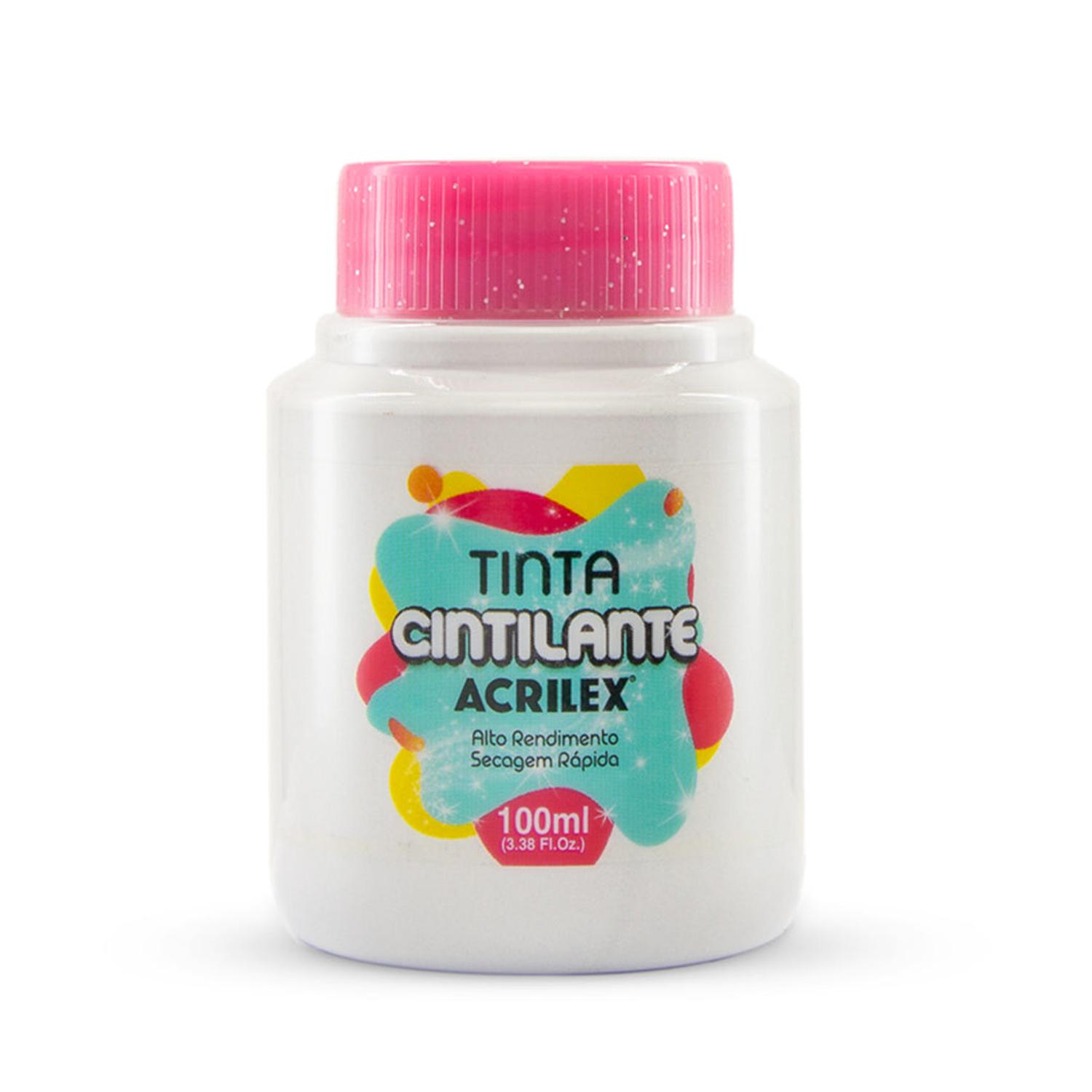 PINTURA CINTILANTE ACRILEX BLANCO 100ML - 1