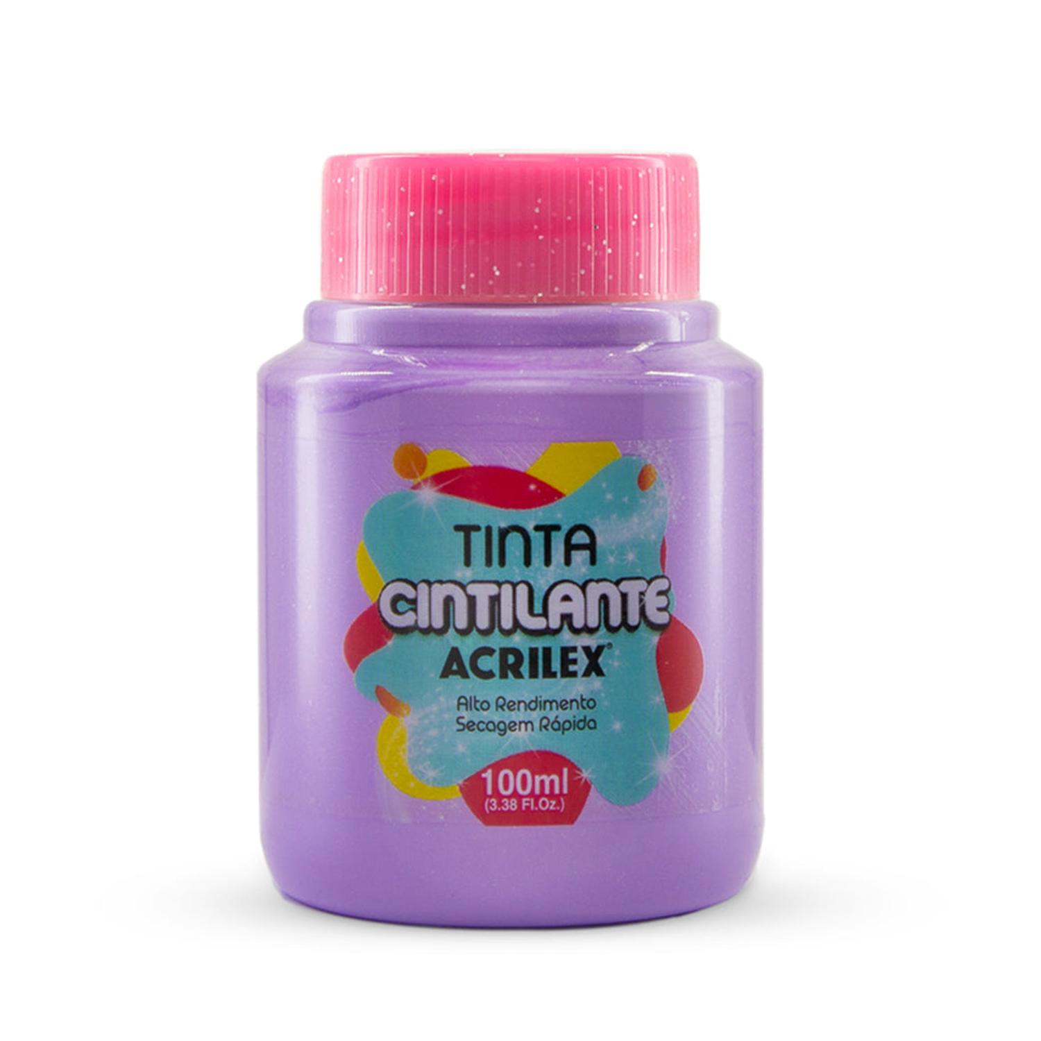 PINTURA CINTILANTE ACRILEX BLANCO 100ML - 3