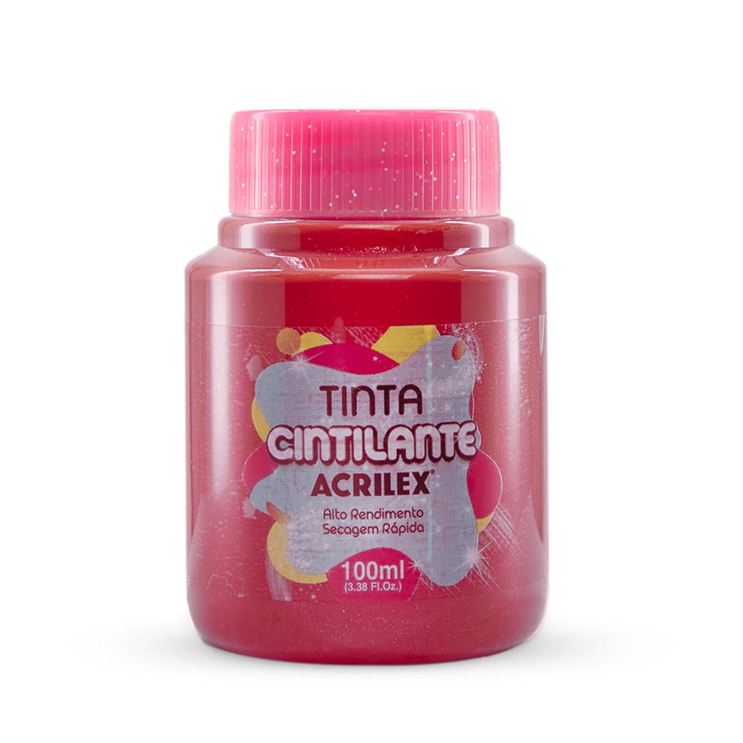 PINTURA CINTILANTE ACRILEX BLANCO 100ML - 4