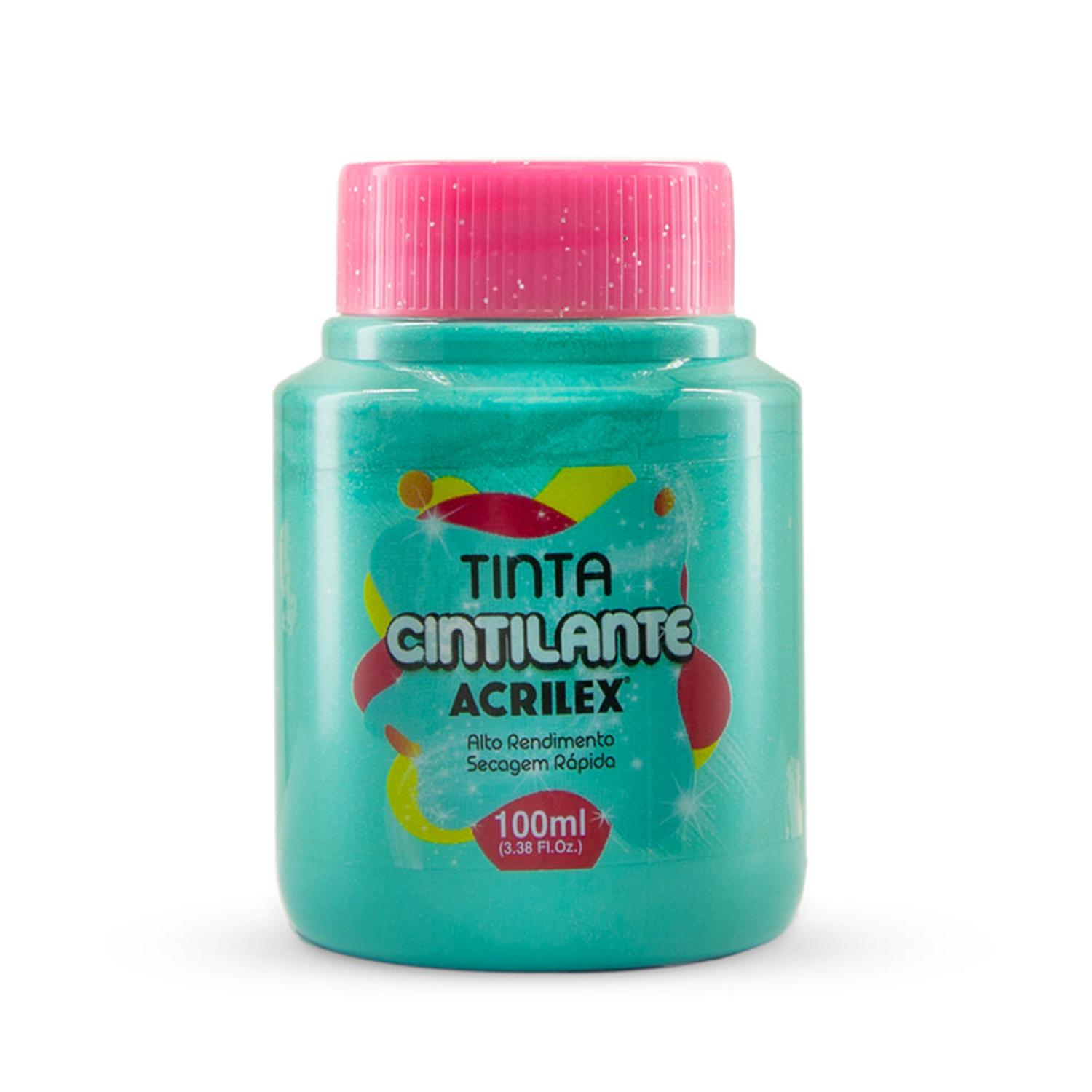 PINTURA CINTILANTE ACRILEX BLANCO 100ML - 5
