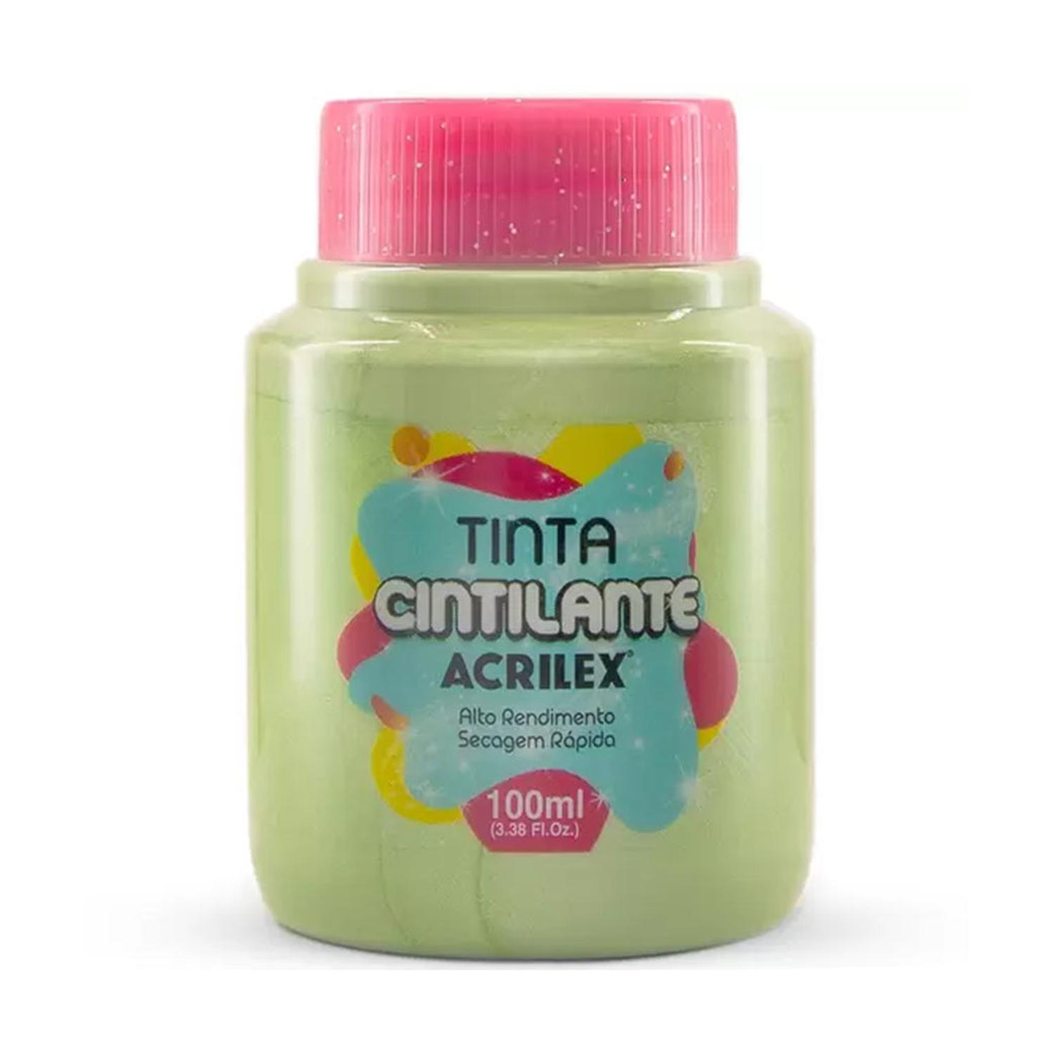 PINTURA CINTILANTE ACRILEX BLANCO 100ML - 9